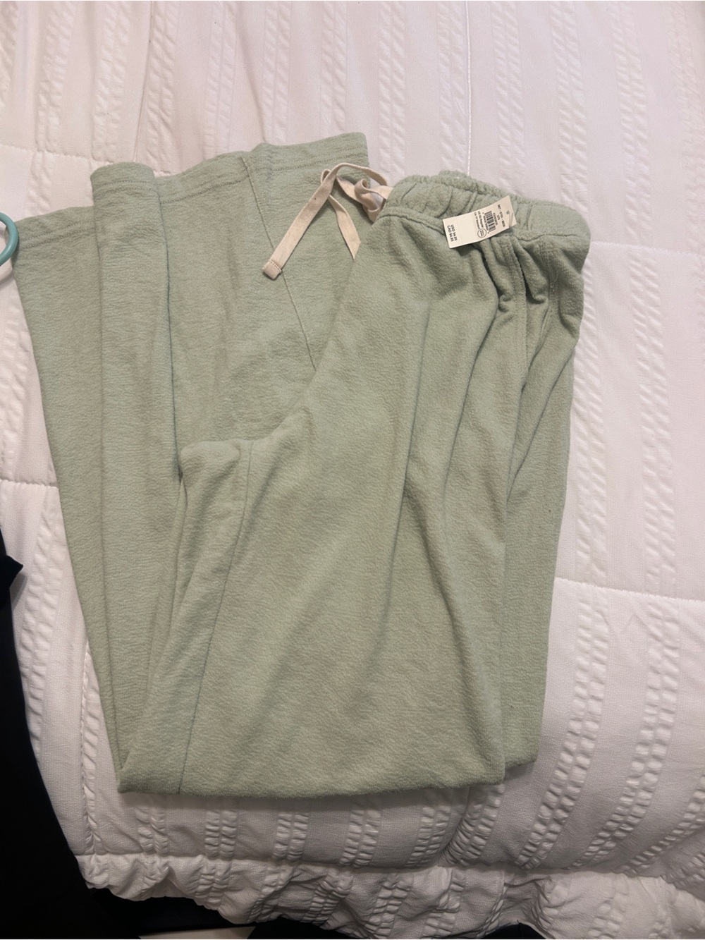 Aerie Soft Sage Fleece Lounge Pants
